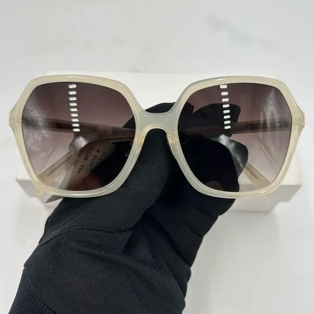 Women’s Celine round acetate oversized sunglasses made in Italy